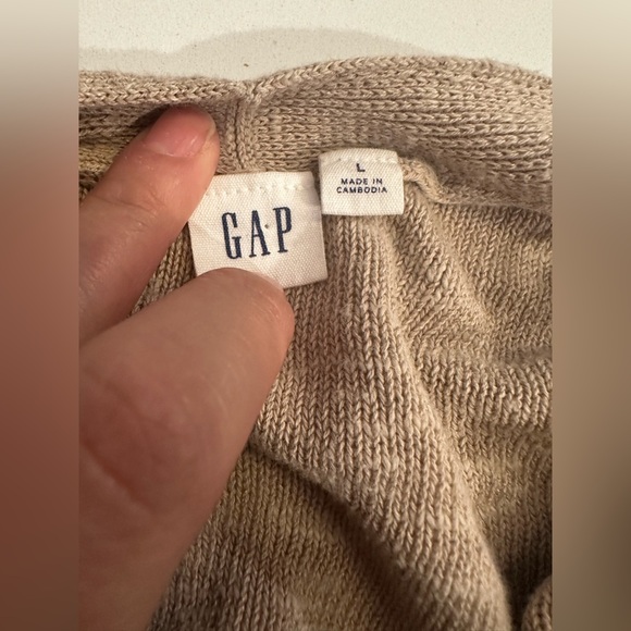 GAP Women's Tan Open-Front Cardigan size Large - Picture 4 of 4